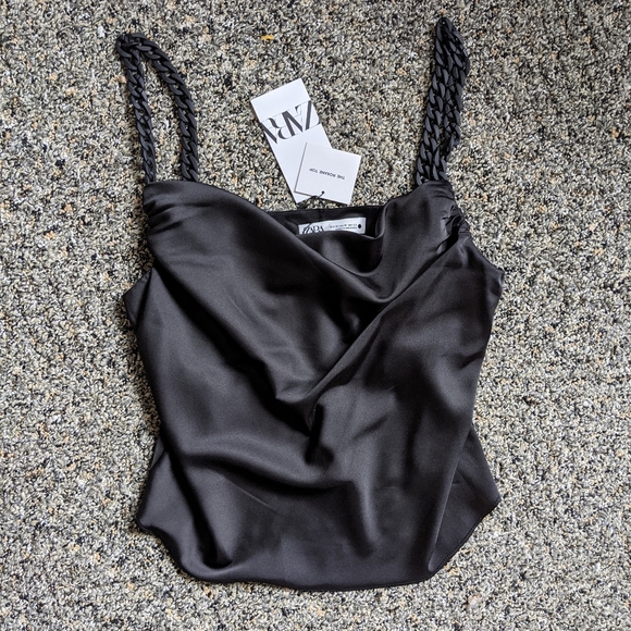Zara | Tops | Zara Chain Strap Cami Nwt | Poshmark